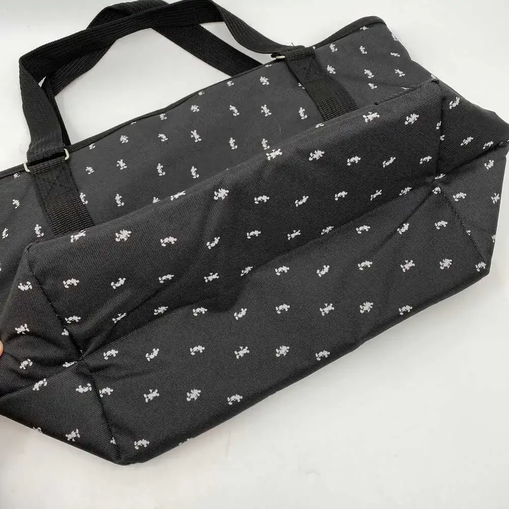 Disney Black Mickey Mouse Print Insulated Tote | OS Regular